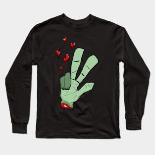 Horror hand of love Long Sleeve T-Shirt